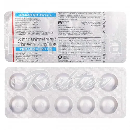 azilsartan medoxomil + clortalidona fără recetă