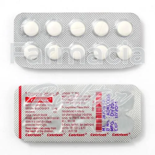 cetirizină fără recetă